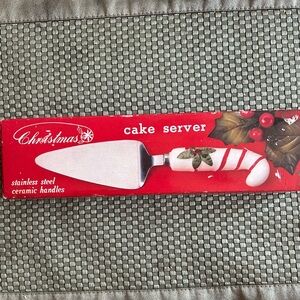 Vintage Christmas Cake Server